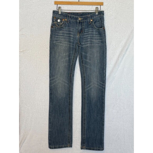 True Religion Vintage Joey Jeans Size 29 Bootcut Thick Stitch Made in USA - Picture 2 of 16